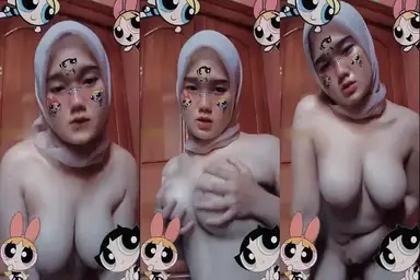 ABG Jilbab Minta Diremas Lembut Dadanya Becek